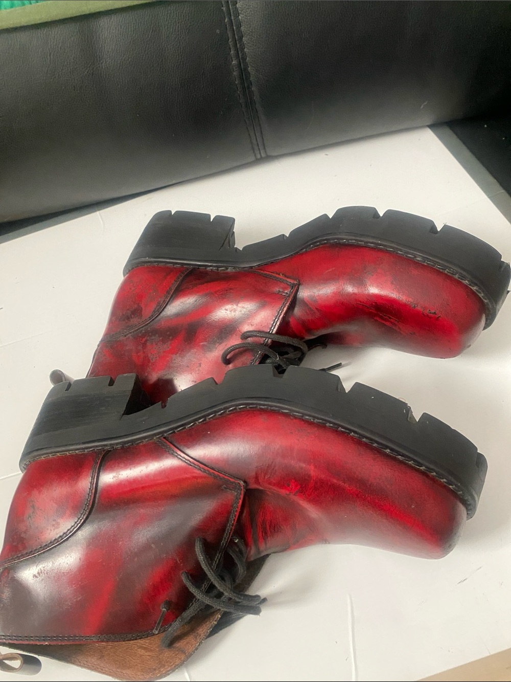 Carlo Morandi Vintage Platform Shoe Made In Italy Sz 42) - Picture 4 of 10